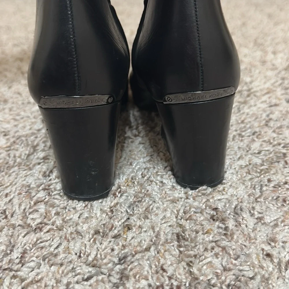 Michael Kors Black Tall Leather Boot - Picture 6 of 9